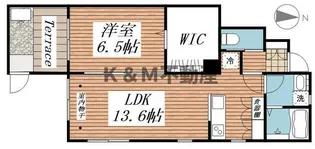 サニーテラス【1階】の間取り