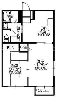 フェリースKII【2階】の間取り