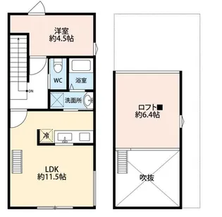 東京都中野区弥生町6【アパート】の間取り