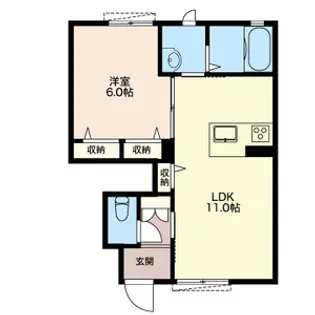 USY由比ケ浜海岸【1階】の間取り