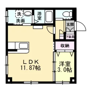 Dream Arakawa【1階】の間取り