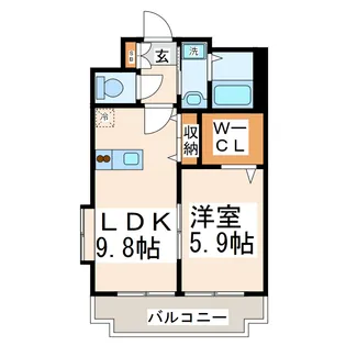o-heドリュー【4階】の間取り