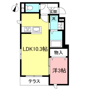 東京都渋谷区本町2【マンション】の間取り
