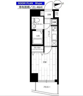 ステージファースト高輪II【6階】の間取り