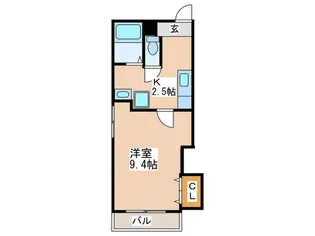 シュ-ベルハイツ【1階】の間取り
