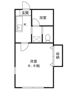 コーポフジエールIII【1階】の間取り
