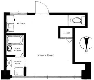 寿々川ビル【5階】の間取り
