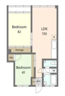 目白武蔵野マンション【6階】の間取り