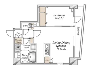リテラス馬込【5階】の間取り