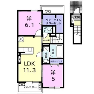 メゾン ド リヴェールIII【2階】の間取り