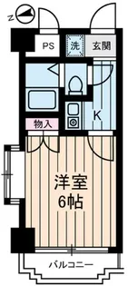 ダイホープラザ調布【2階】の間取り