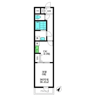 スカイピア【3階】の間取り