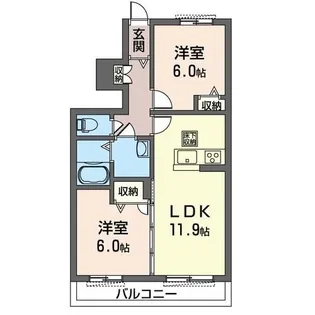 オリージャ【1階】の間取り