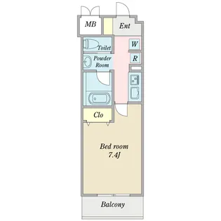 オウジュ一里塚【4階】の間取り