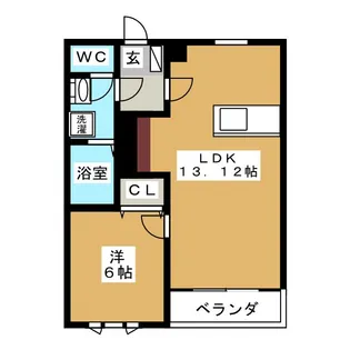 ルミエール日吉【2階】の間取り