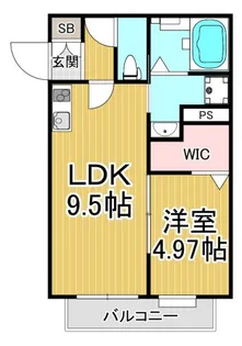 Smith武庫川【1階】の間取り