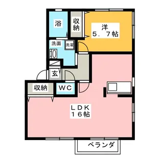 ソレジオビセンII【2階】の間取り