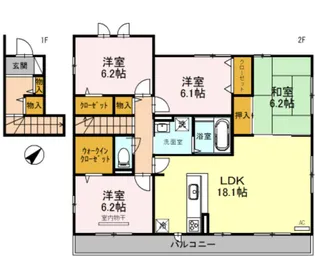 くみの木ヒルズIIの間取り