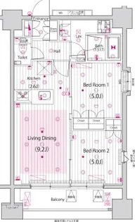 ガーラ・アヴェニュー浅草【9階】の間取り