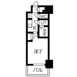 ファステートNAMBA華月【2階】の間取り