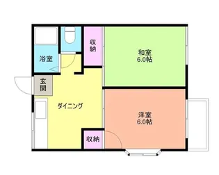 ホワイトハイツミサキII【1階】の間取り