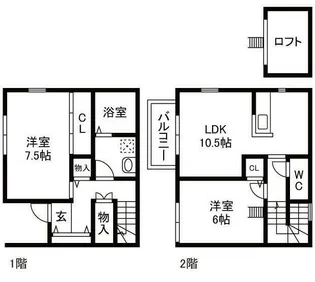 ラパンセレッソ Iの間取り