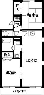 ファミール幸【2階】の間取り