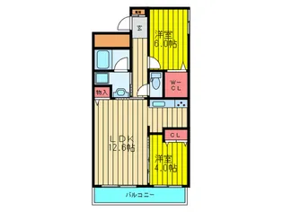 Belle Cour【3階】の間取り