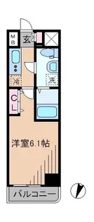 ディアレイシャス武蔵中原【4階】の間取り