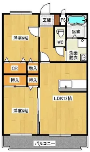 フローラソレイユ【1階】の間取り