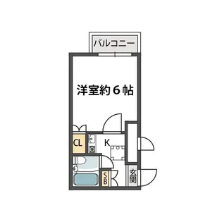 神戸リブプレイス深江南【2階】の間取り