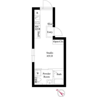 CASA PIAZZA 三ノ輪【2階】の間取り