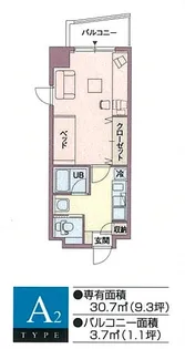 メゾンベルトワール【3階】の間取り