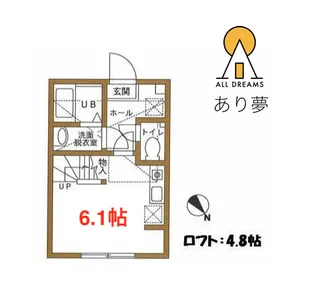 ハーミットクラブハウスマックーノ【1階】の間取り