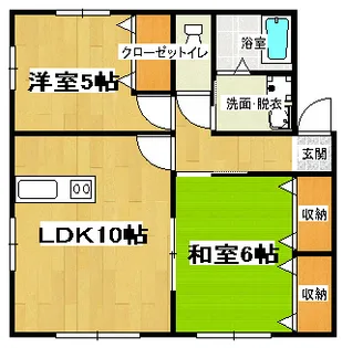 プリムヴェール藤ヶ丘【1階】の間取り