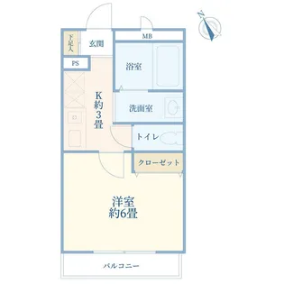 パルデンス赤羽【3階】の間取り