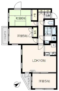 COMINOS弐番館【2階】の間取り