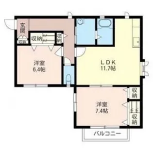 アスペン【2階】の間取り