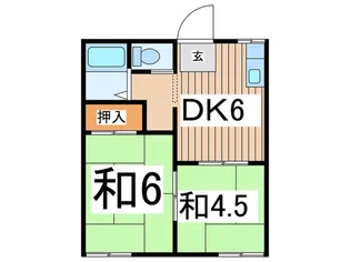 フラット 5【1階】の間取り