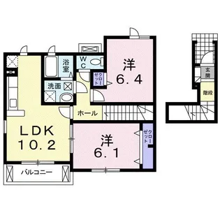 プリムローズ【2階】の間取り