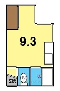スタンホープ白石【2階】の間取り