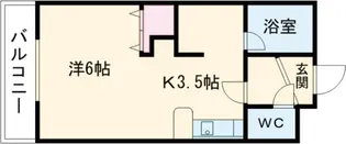 パークコート恵み野【4階】の間取り