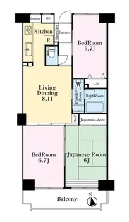 戸塚グリーンヒル C棟【7階】の間取り