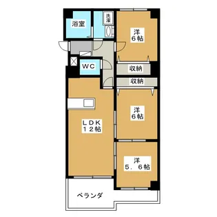 ラズベリー巾下【5階】の間取り