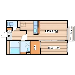 シャロームM【2階】の間取り