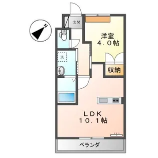 アルファー【1階】の間取り