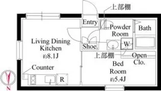 CASAFIORE亀戸【2階】の間取り
