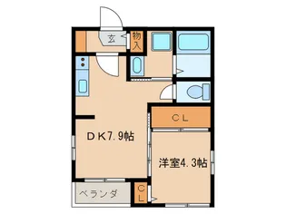 SAKURA【3階】の間取り