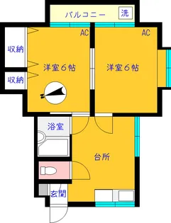 サンハイム坂井【2階】の間取り