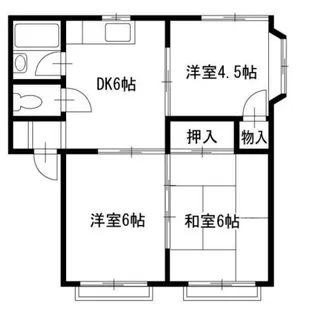 ビレジ藤が岡【2階】の間取り
